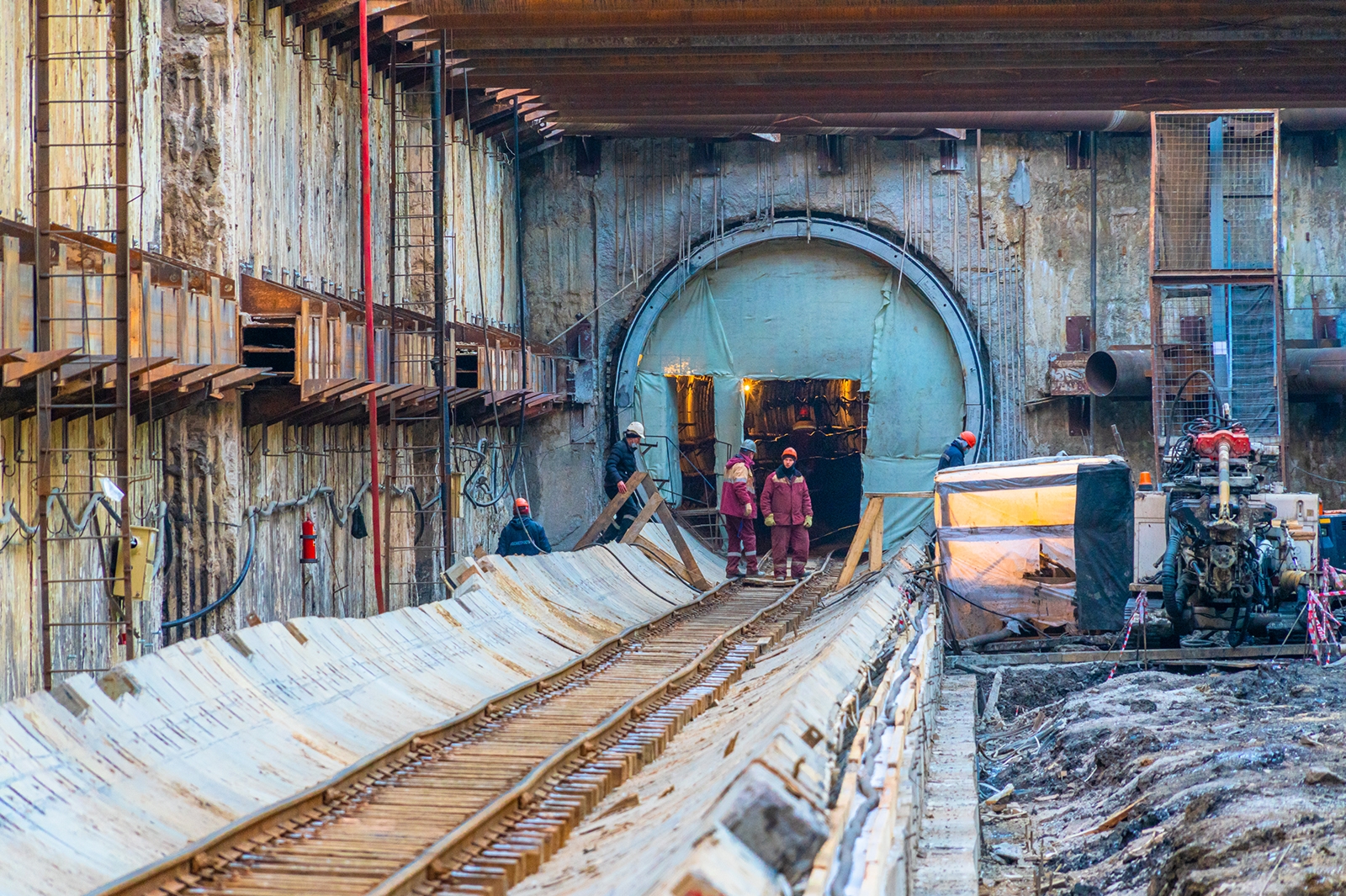 Пройден участок двухпутного тоннеля БКЛ под станцией «салатовой» ветки метро