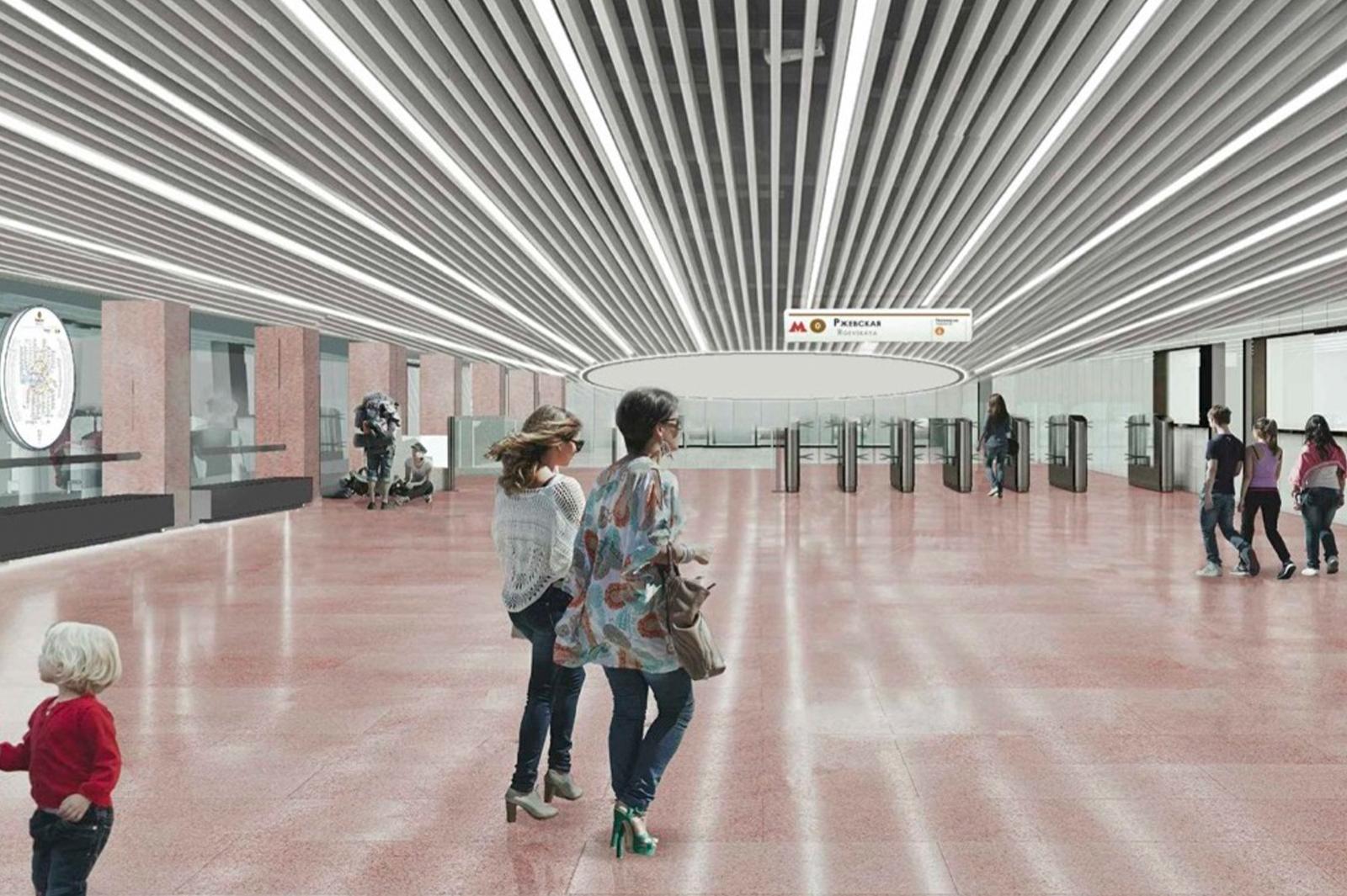 Строительство пассажирской платформы началось на станции «Рижская» Большого кольца метро