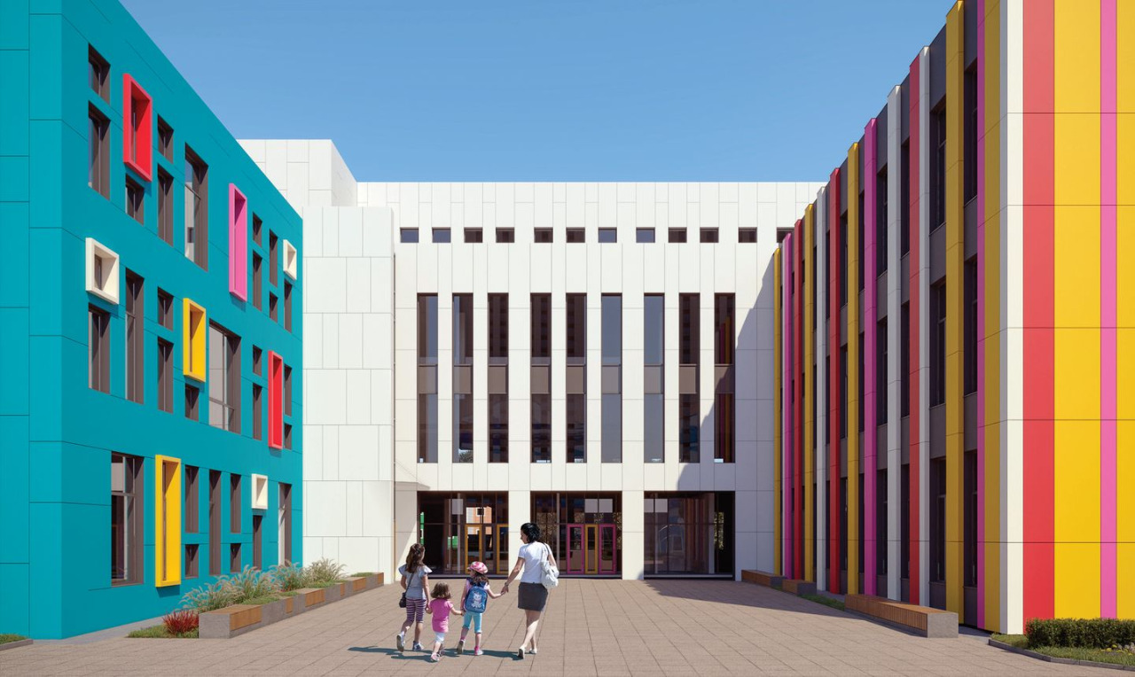 Группа «Эталон» в 2022 году передаст городу детский сад и школу в составе ЖК «Эталон-Сити»