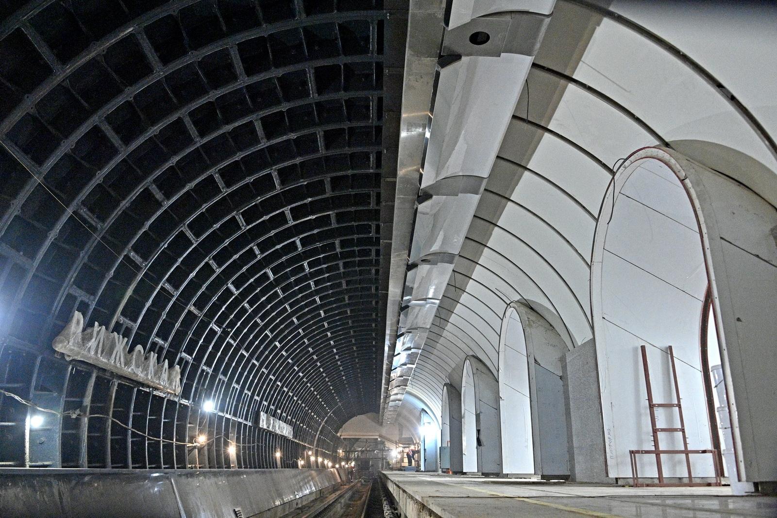 Заканчивается отделка станции «Рижская» Большой кольцевой линии метро